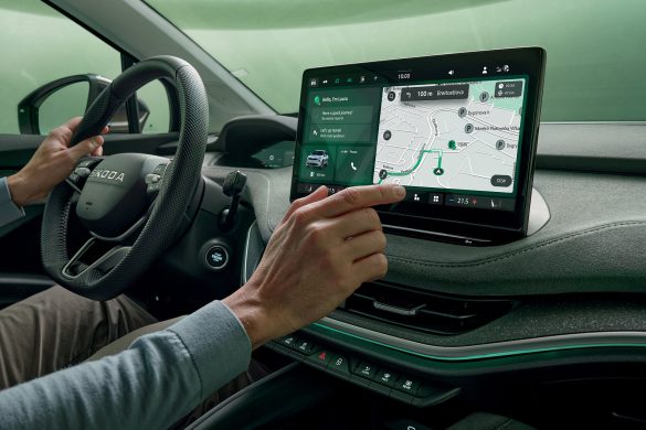 interieur vernieuwde Škoda Enyaq